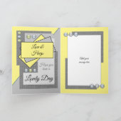 Prachtige schoondochter verjaardag geel grijs kaart (Binnen)