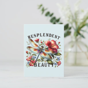 Prachtige schoonheid - artistieke libel briefkaart