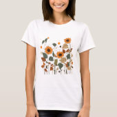 Prachtige schoonheid zonnebloemplaten t-shirt (Voorkant)