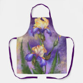 Prachtige Schort Iris Flower - Paars (Voorkant)
