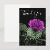 Prachtige Schotse distel bedankt (Voorkant / Achterkant)