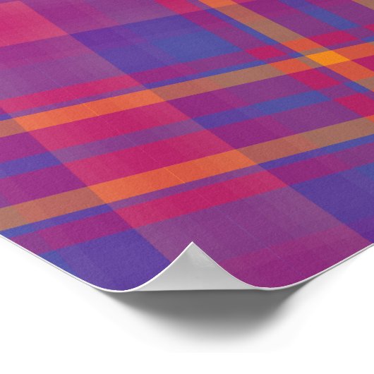 Prachtige Schotse Tartan Poster (Hoek)