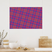 Prachtige Schotse Tartan Poster (Keuken)