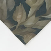 Prachtige schuur uil William Morris geïnspireerd Fleece Deken (Hoek)