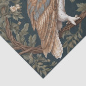 Prachtige schuur uil William Morris geïnspireerd Tissuepapier (Detail)