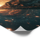 Prachtige Sci-Fi Steampunk Poster Time-Travel (Hoek)