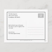 Prachtige Script Holiday-fotokaart Feestdagenkaart (Achterkant)