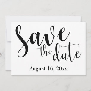 Prachtige script typografie, Eenvoudige "Save the  Save The Date