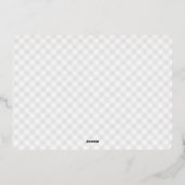 Prachtige scriptdoop folie uitnodiging (Achterkant)