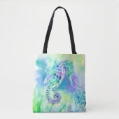 Prachtige Seahorse Canvas tas (Voorkant)