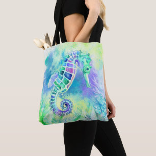 Prachtige Seahorse Canvas tas