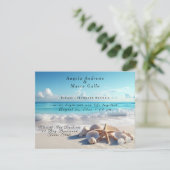 Prachtige Seashells Starfish Beach bruiloft Kaart (Staand voorkant)