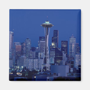 Prachtige Seattle Washington Downtown Space Needle Magneet