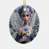 Prachtige septemberfee in Asters Keramisch Ornament (Rechts)