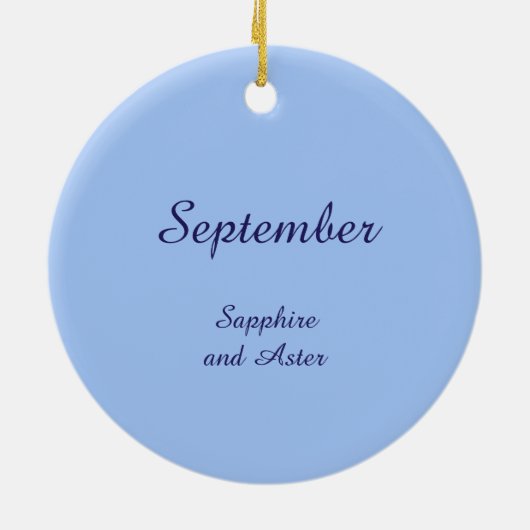 Prachtige septemberfee in Asters Keramisch Ornament (Achterkant)