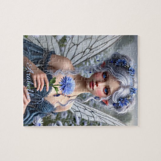 Prachtige septemberfee in Asters Legpuzzel (Horizontaal)