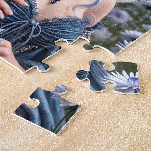 Prachtige septemberfee in Asters Legpuzzel (Zijkant)