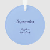 Prachtige septemberfee in Asters Ornament (achterkant)