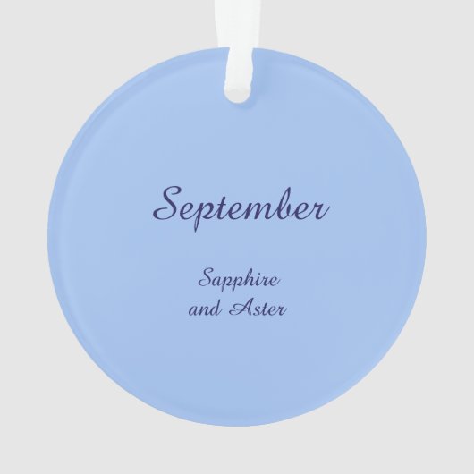 Prachtige septemberfee in Asters Ornament (achterkant)