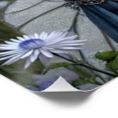 Prachtige septemberfee in Asters Perfect Poster (Hoek)