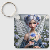Prachtige septemberfee in Asters Sleutelhanger (Voorkant)