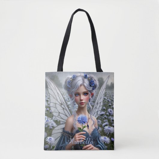 Prachtige septemberfee in Asters Tote Bag (Voorkant)