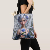 Prachtige septemberfee in Asters Tote Bag (Dichtbij)