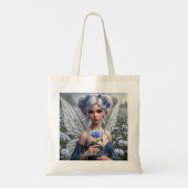 Prachtige septemberfee in Asters Tote Bag (Achterkant)