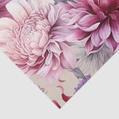 Prachtige serie van grote botanische bloemen tissuepapier (Detail)