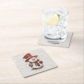 Prachtige set Onderzetters Snowman Sketch (Insitu)