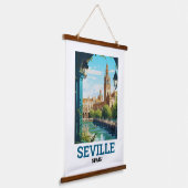 Prachtige Sevilla Schoonheid van Andalusië Spanje  Hangend Wandkleed (Gebogen)
