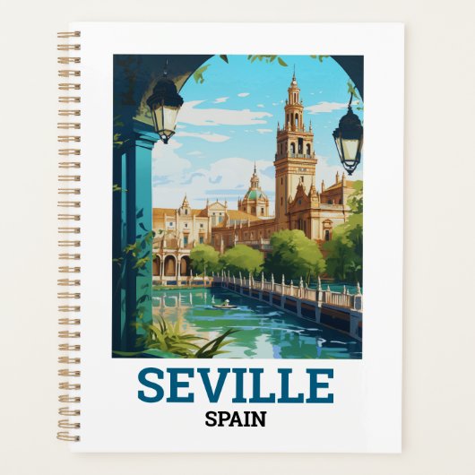 Prachtige Sevilla Schoonheid van Andalusië Spanje  Planner (Voorkant)
