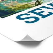 Prachtige Sevilla Schoonheid van Andalusië Spanje  Poster (Hoek)