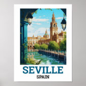 Prachtige Sevilla Schoonheid van Andalusië Spanje  Poster (Voorkant)