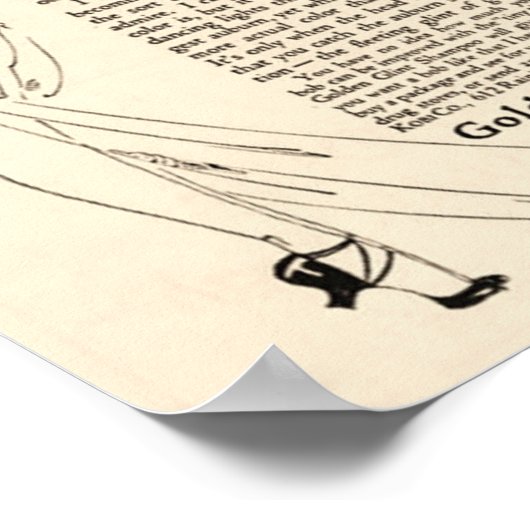 Prachtige Shampoo Ad uit 1920 Poster (Hoek)