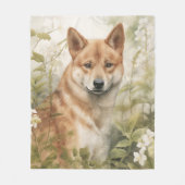 Prachtige Shiba Inu Fleece Deken (Voorkant)