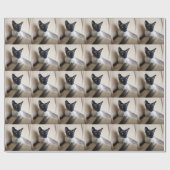 Prachtige Siamese Cat Face Cadeaupapier (Vlak)
