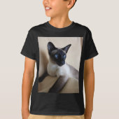 Prachtige Siamese Cat Face T-shirt (Voorkant)