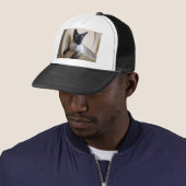 Prachtige Siamese Cat Face Trucker Pet (In situ)