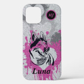 Prachtige  Siberian Husky iPhone Case (Achterkant)