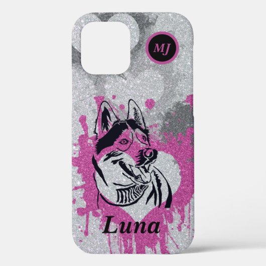 Prachtige  Siberian Husky iPhone Case (Achterkant)