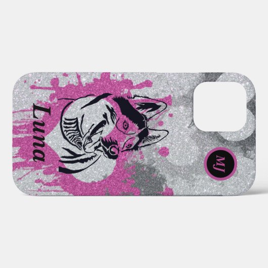 Prachtige  Siberian Husky iPhone Case (Achterkant (horizontaal))