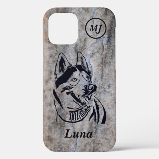Prachtige Siberian Husky iPhone Case (Achterkant)