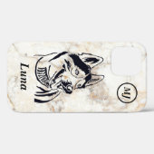 Prachtige  Siberian Husky iPhone Case (Achterkant (horizontaal))