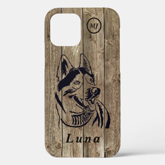 Prachtige  Siberian Husky iPhone Case (Achterkant)