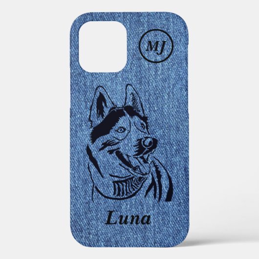 Prachtige  Siberian Husky iPhone Case (Achterkant)