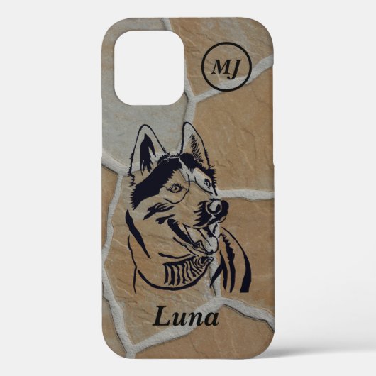 Prachtige  Siberian Husky iPhone Case (Achterkant)