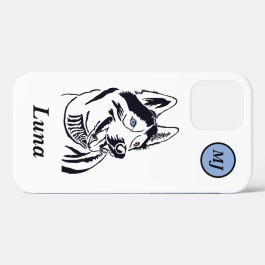 Prachtige  Siberian Husky iPhone Case (Achterkant (horizontaal))