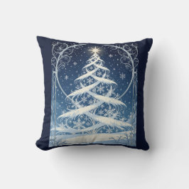 Prachtige Sierlijke Kerstmis Joelfeestboom Kussen