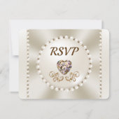 Prachtige Sjabloon voor kiezen van het RSVP-menu v Kaart (Voorkant)